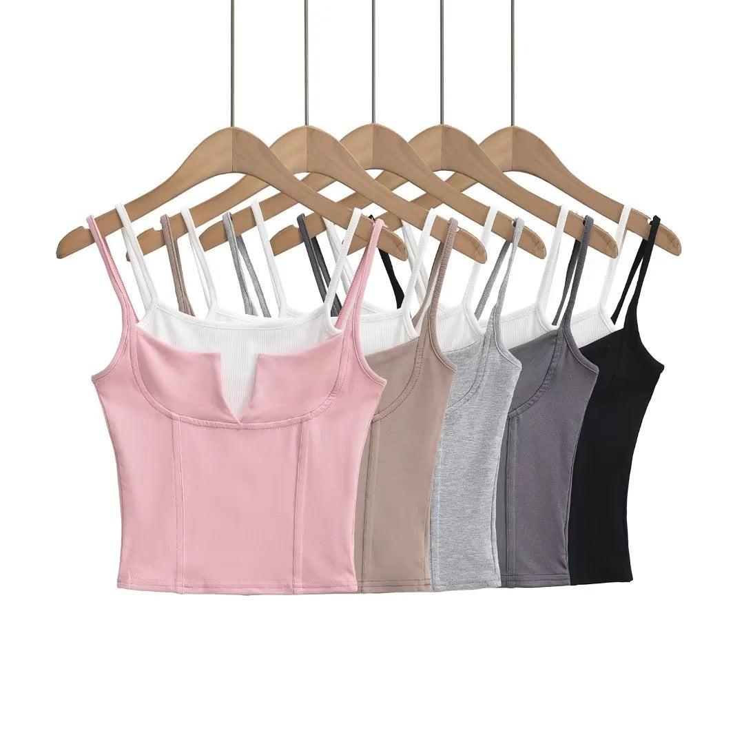 Y2K Basic Slim Tank Top