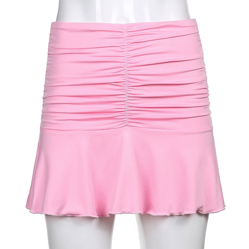 Y2K Pleated Mini Skirt - Harajuku Style "Vest"
