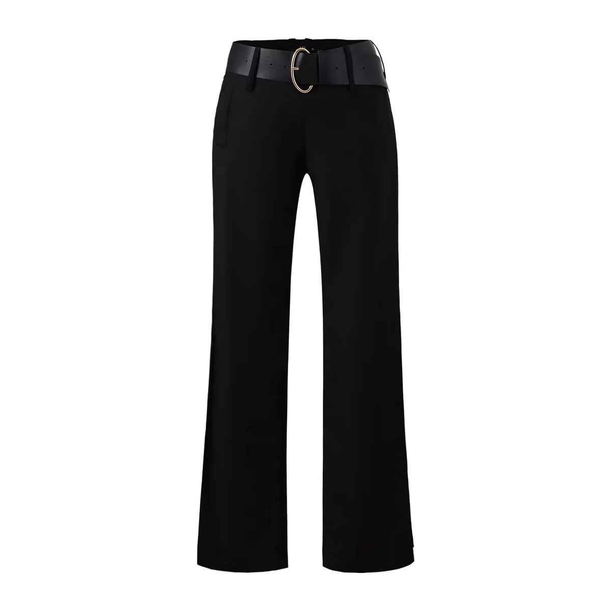 Low waist wide leg suit pants
