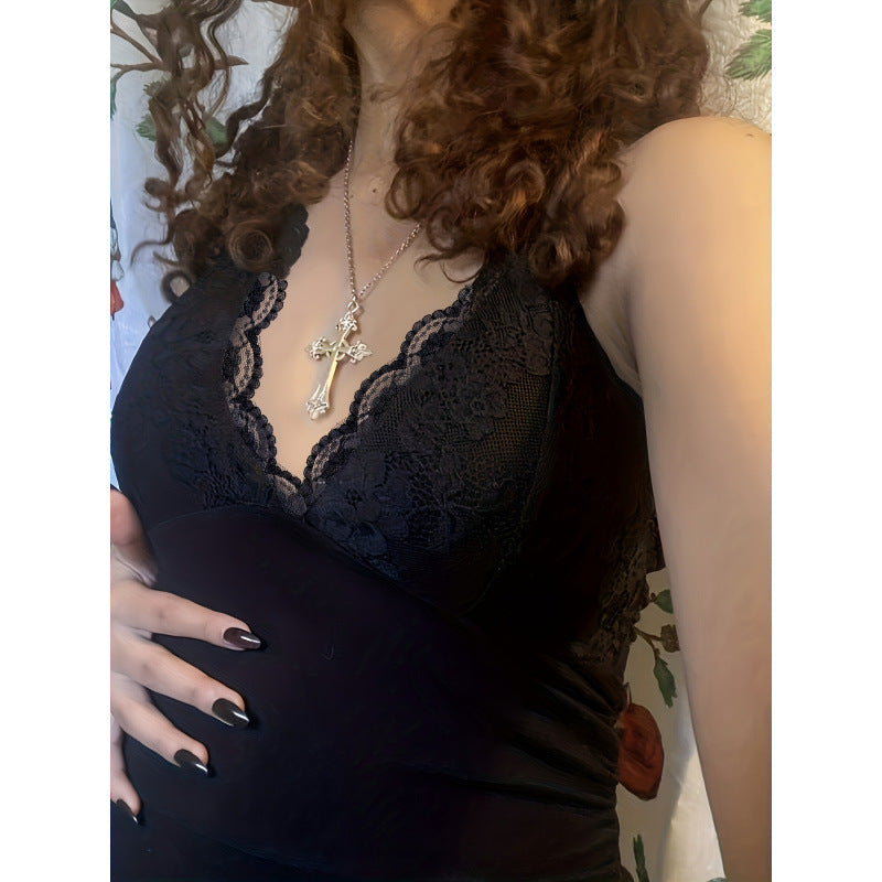 Delicate Lace Pleated Top – Baddie Meets Classy