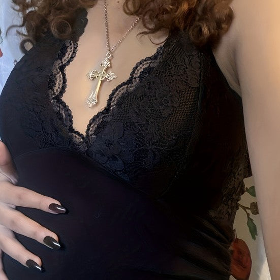 Delicate Lace Pleated Top – Baddie Meets Classy