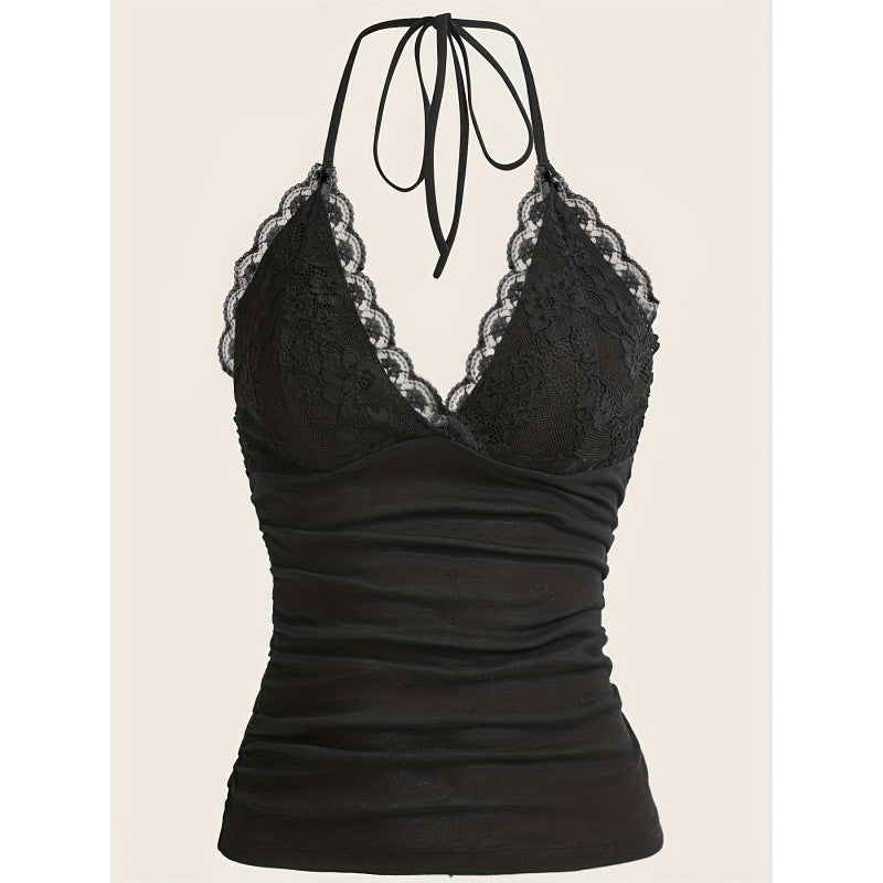 Delicate Lace Pleated Top – Baddie Meets Classy