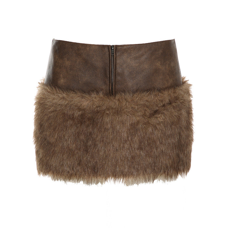 Vintage Low-Waist Mini Skirt