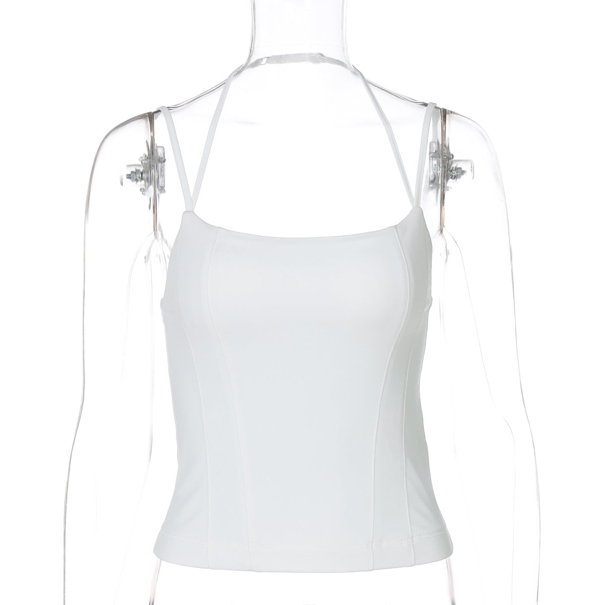 Y2K Slim Strap Crop Top