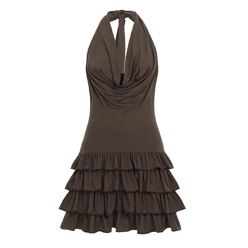Halter Backless Mini Dress
