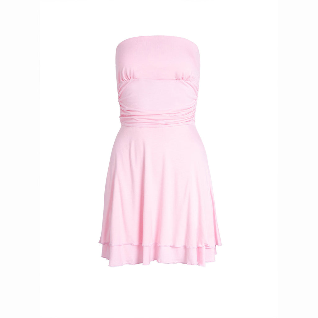 Y2K Tube Top Mini Dress - Summer Outfit