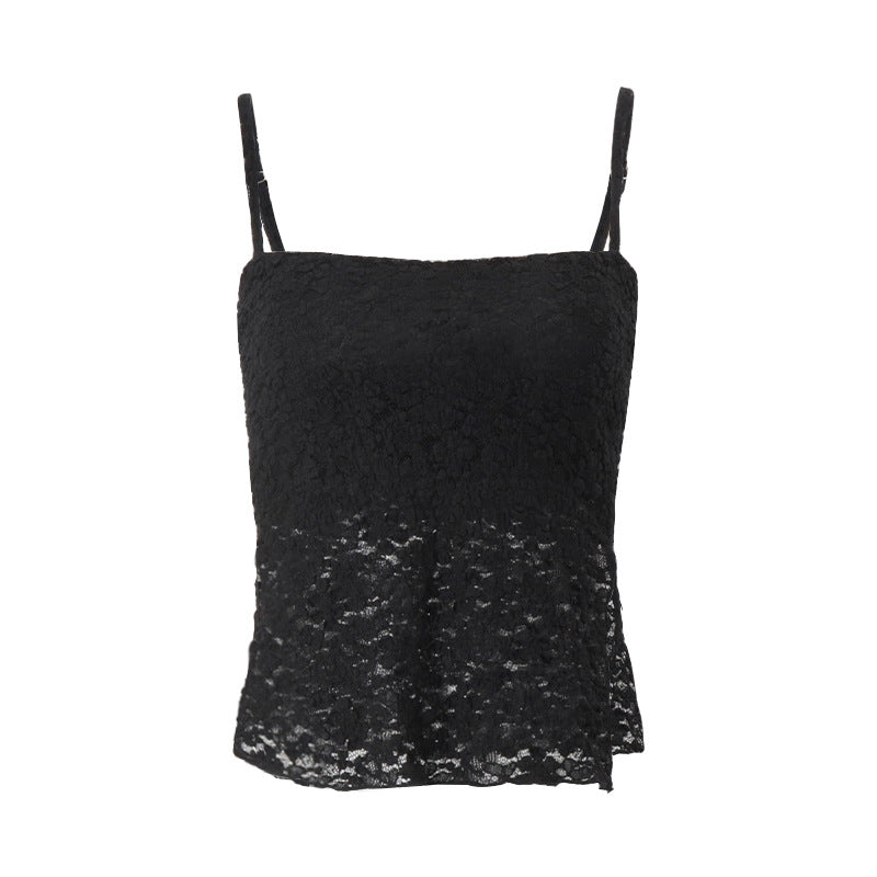 Y2K Lace Backless Strapless Crop Top