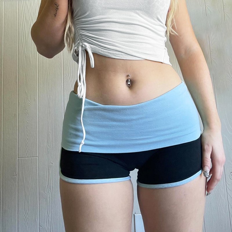 Contrast Stitch Shorts – Baddie Vibes at Home or Out
