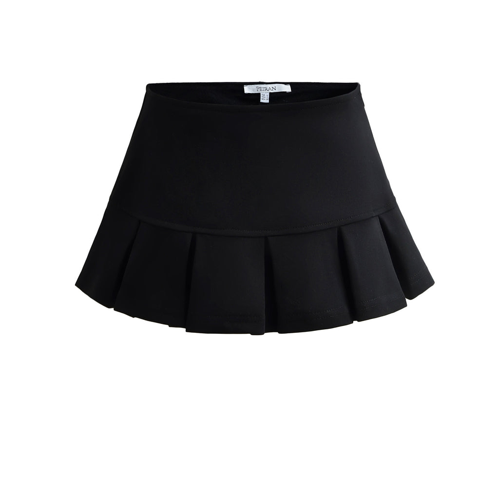 Low Waist Pleated Mini Skirt - Hot Girl Era