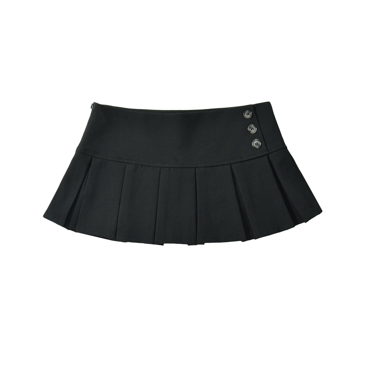 Y2K Low Waist Pleated Mini Skirt