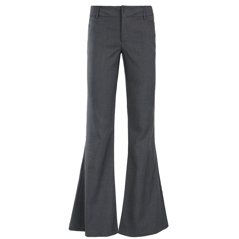 Urban Lightly Mature Low Waist Suit Pants Slim Fit Bootcut Pants