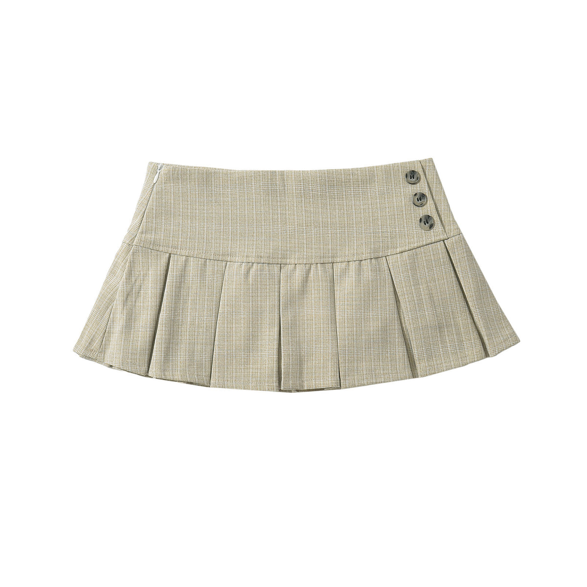 Y2K Low Waist Pleated Mini Skirt