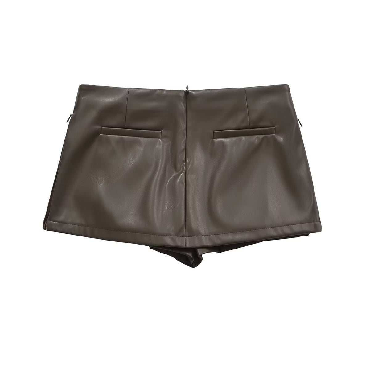 Baddie PU Leather Mini Skirt – Low Waist Style